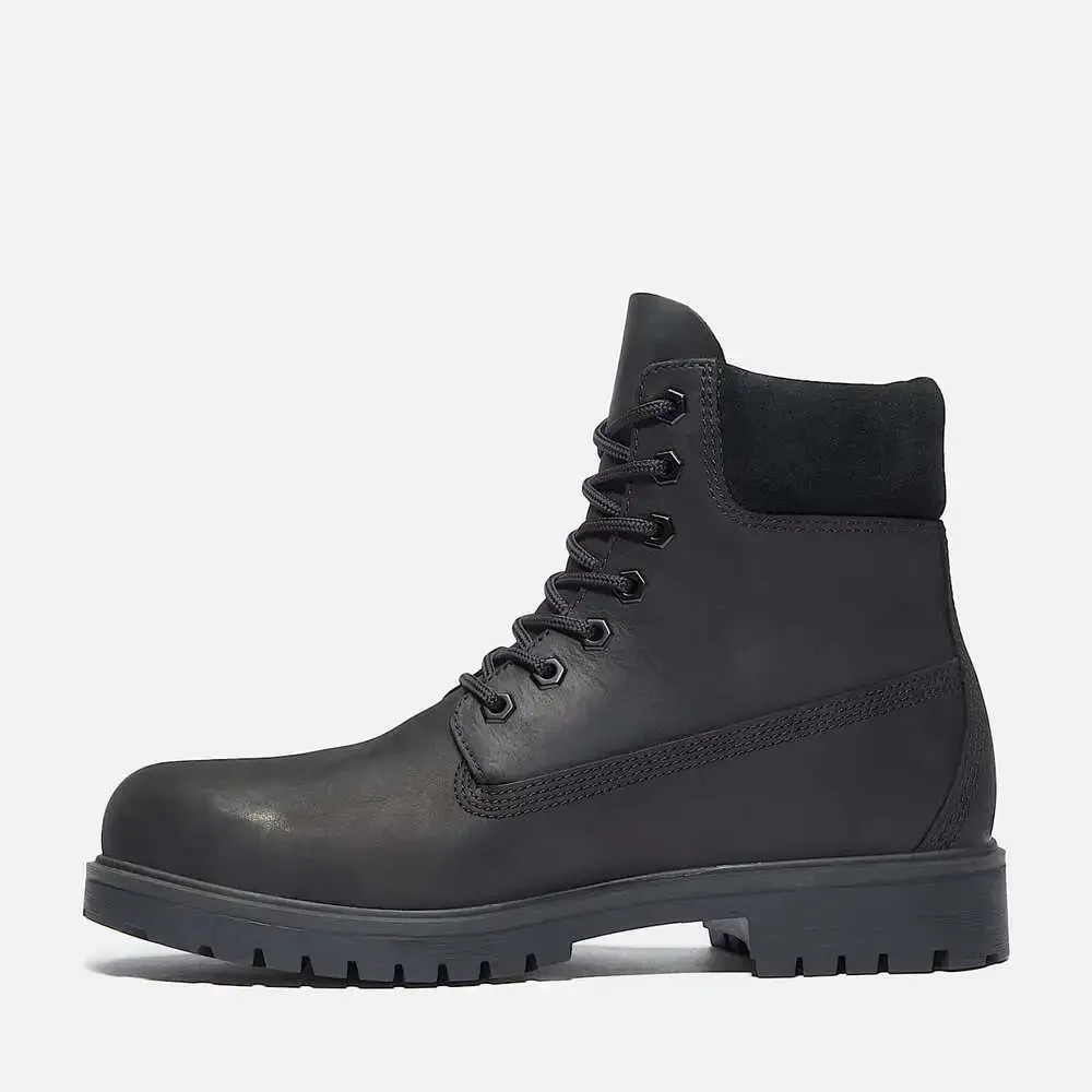 TIMBERLAND 25 MEN'S 10 BLACK FULL GRAIN 6 INCH WATERPROOF BOOT NIB